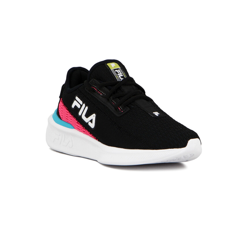Fila Champion Mujer Start Black/fluor Pink/soft Lime Negro-rosado