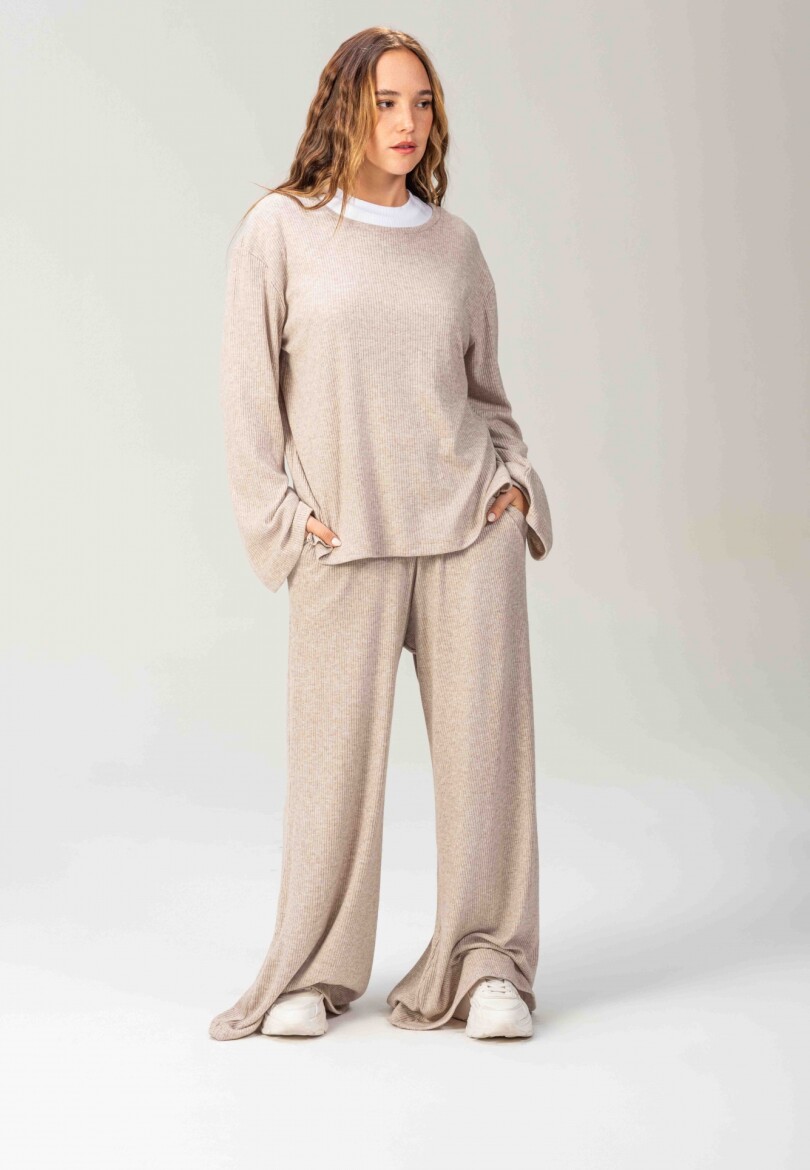 Pantalón Comfy Beige