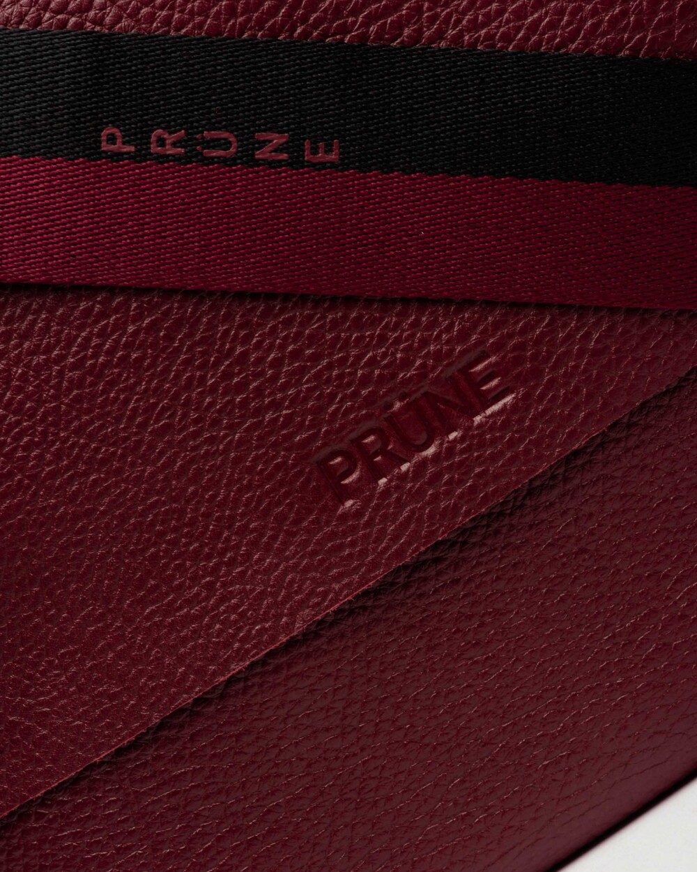 Bandolera Olivia En Cuero Graneado Bordeaux