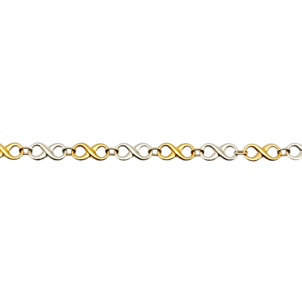 Pulsera Infinito-Oro bajo-Sin Piedra-PU8008 sinpiedra