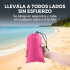 Manta Playa Picnic Camping Tela Oxford 210 X 200 Cm + Bolso Color Rosado