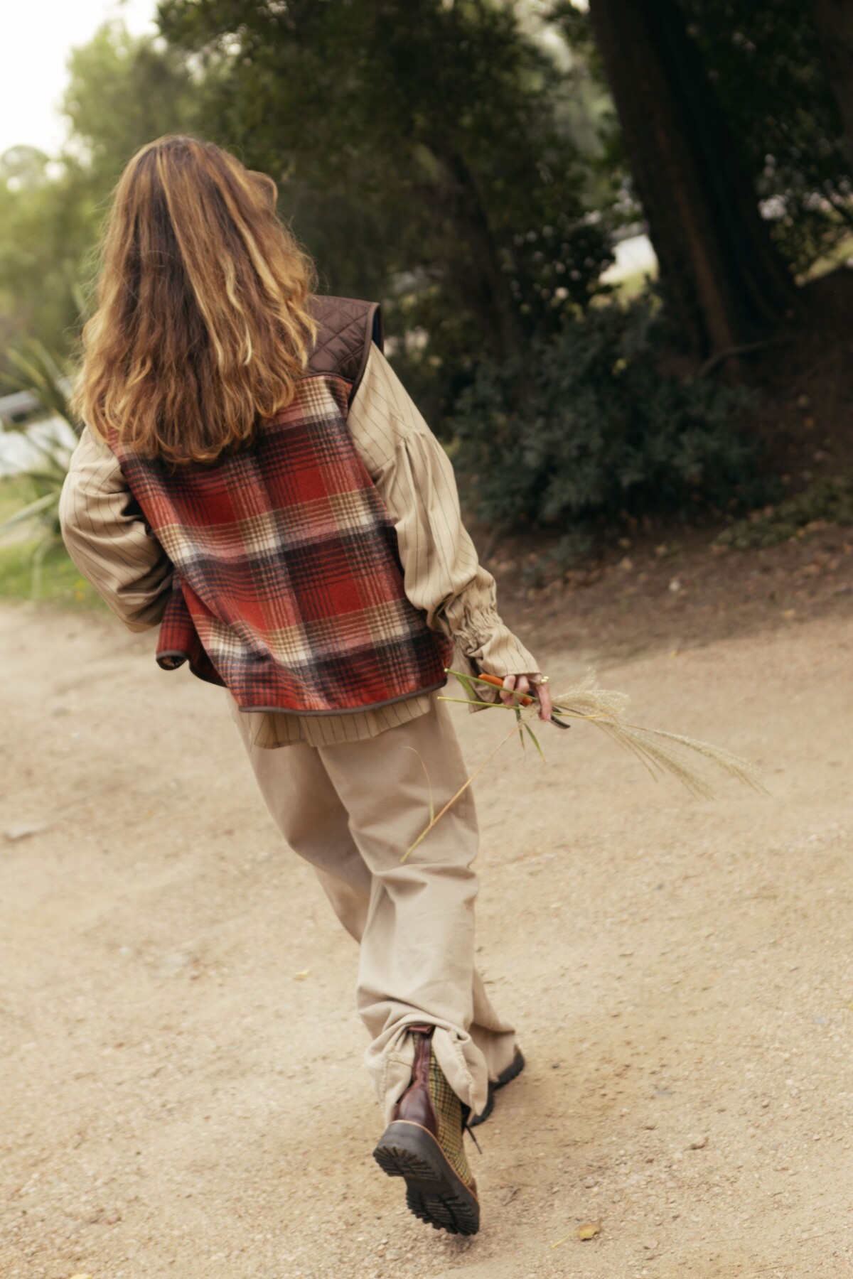 Saddle vest Rojo / Chocolate