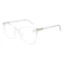 Lentes De Sol Otica Cuadrado - Mujer Transparente/Transparente