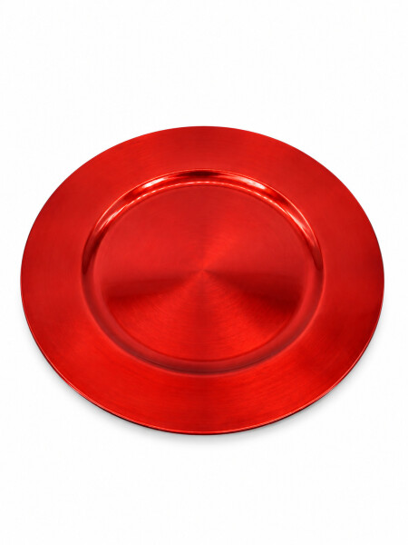 PLATO BASE GLOW ROJO