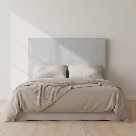 RESPALDO CON FUNDA QUEEN TELA GRIS MARIA