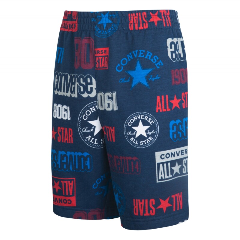 Short Logo Aop Ft de Niño Azul
