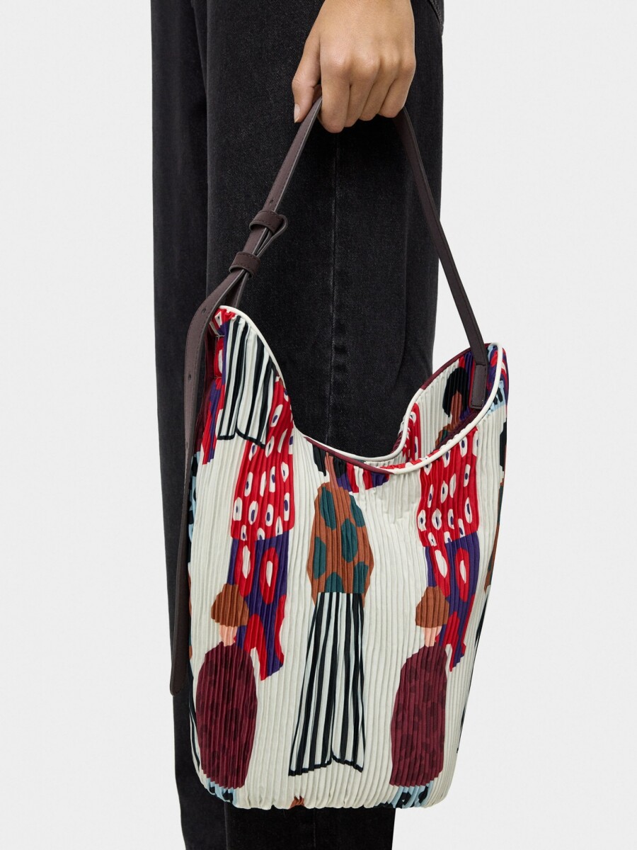 Bolso De Hombro De Nylon Bolsa Interior crudo