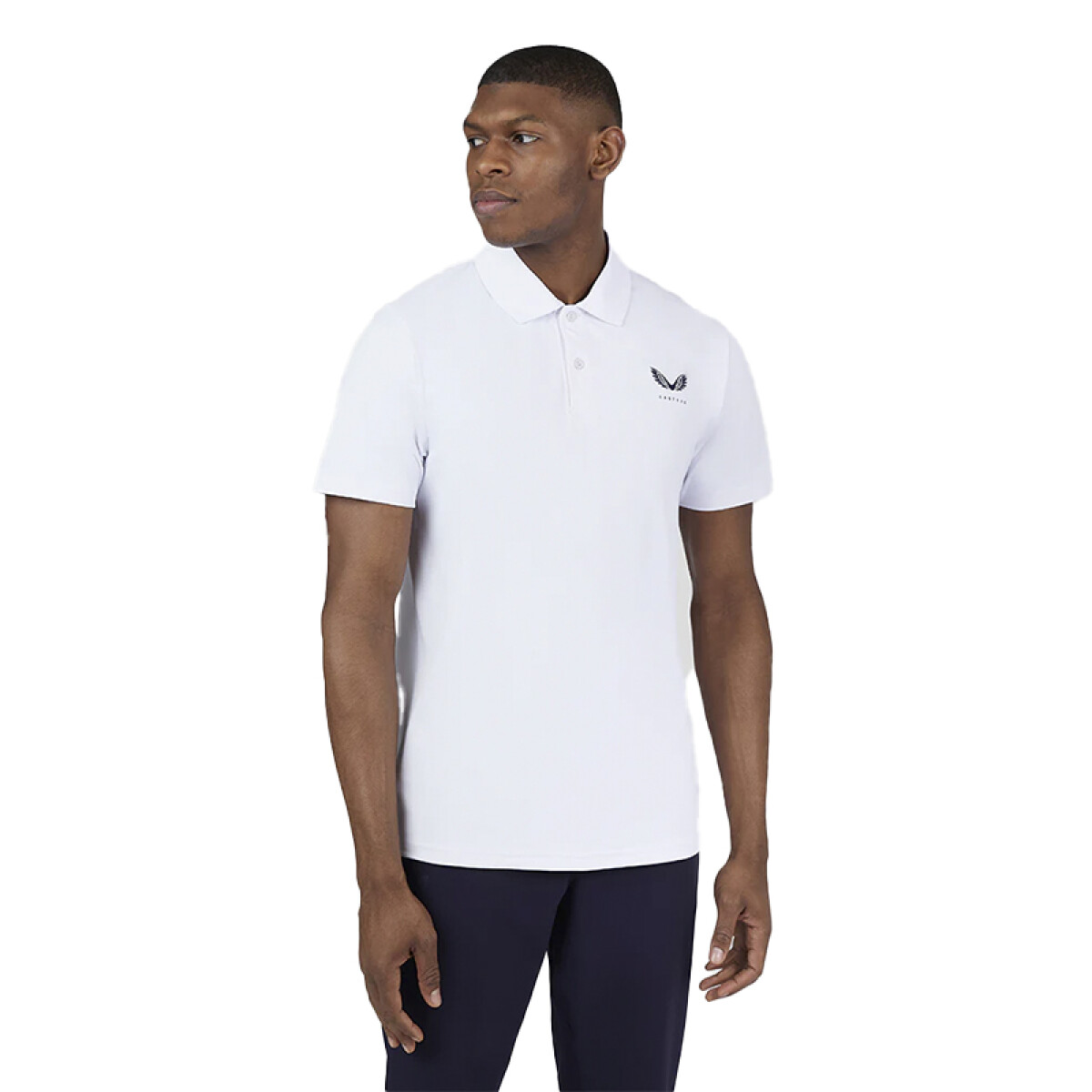 Remera Castore Polo Essential - Blanco 