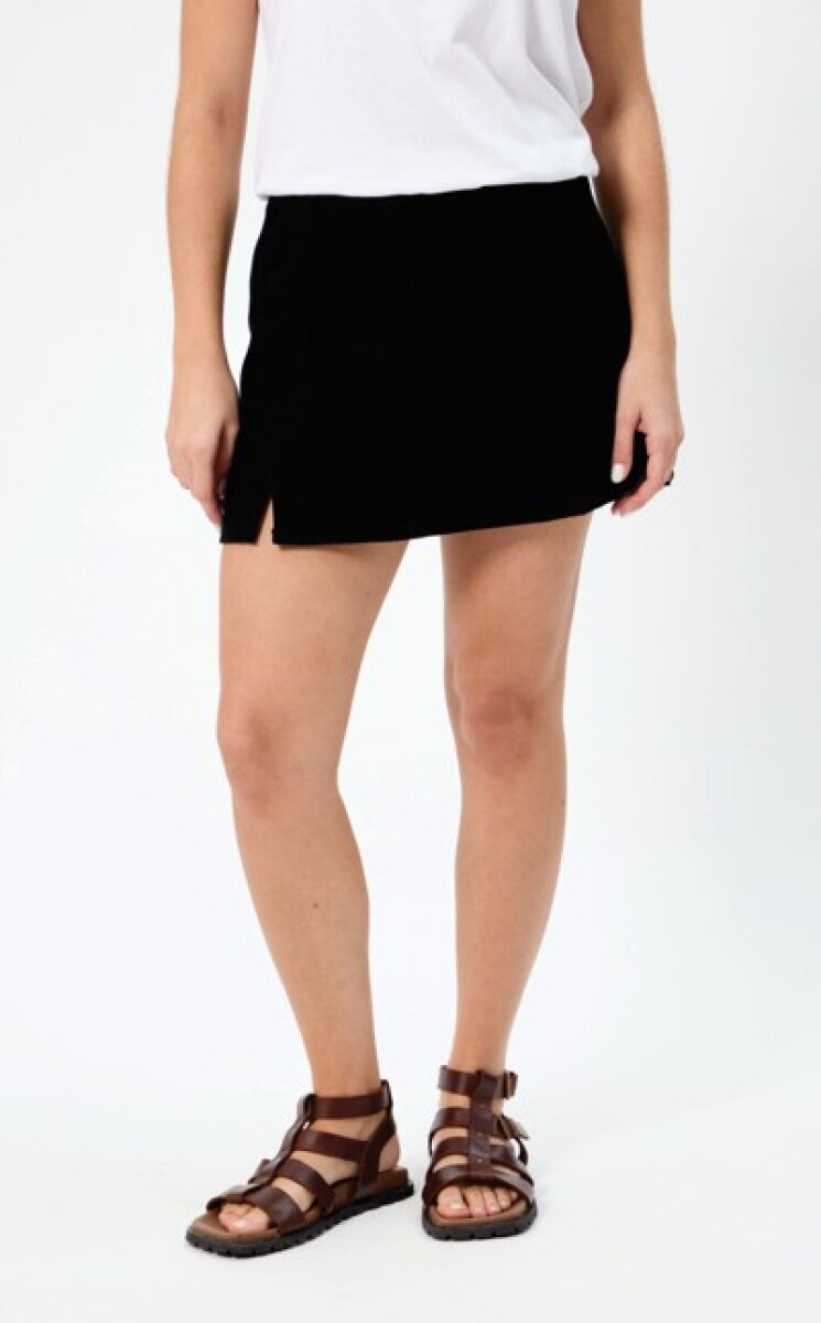 SHORT POLLERA BASE - JEAN NEGRO 