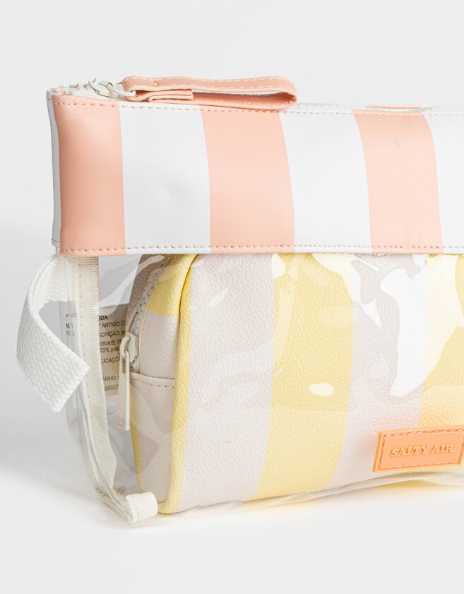 Porta Cosméticos Estampados Set De Portacosméticos - Estampado Rayas