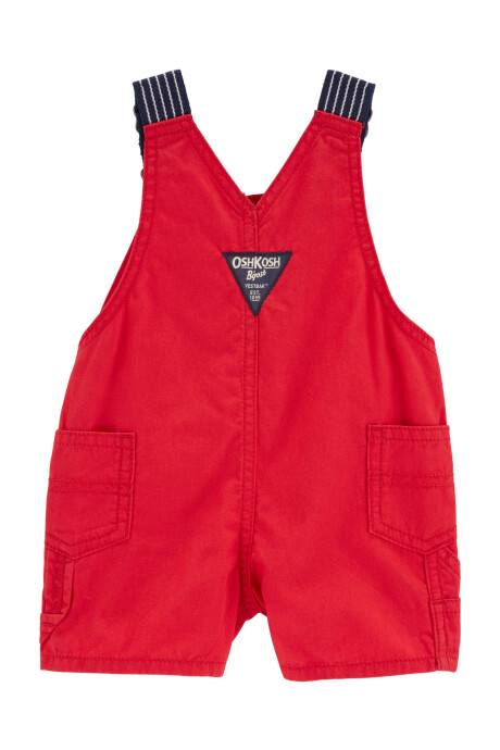 Enterito corto de lona, rojo Enterito corto de lona, rojo