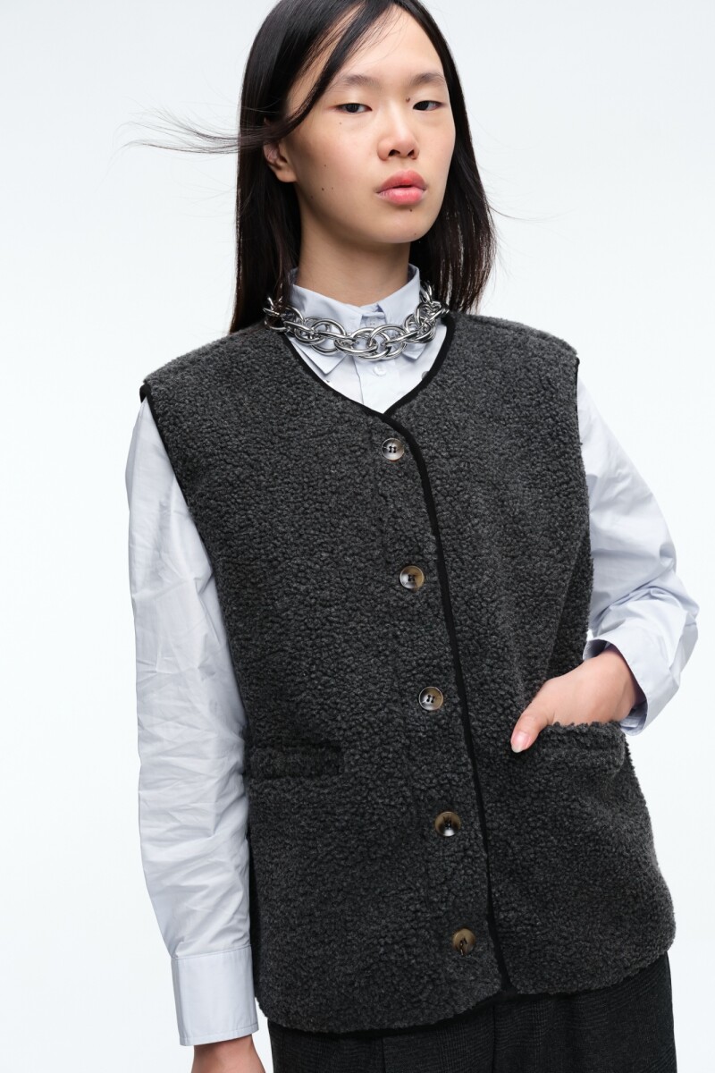 CHALECO ABRIGO Gris