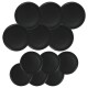 Set x 12 Platos D20x2cm + D26,5x2cm NEGRO