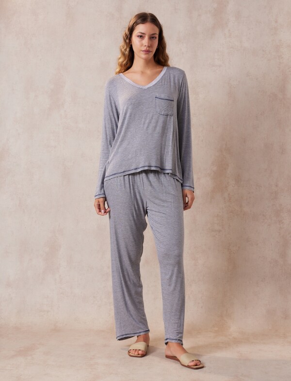Pijama Con Pantalón GRIS/MULTI