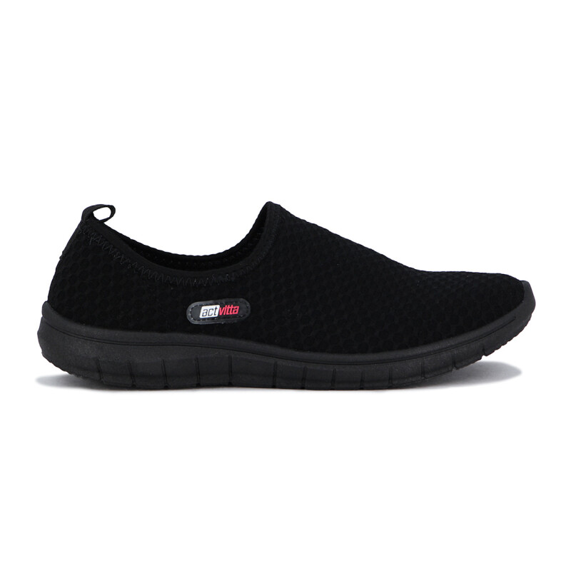 Zapatilla Deportiva Mujer Actvitta Sin Cordones Negro