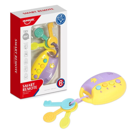 Juego de Llaves Infantiles c/Sonido Luces Para Bebés Huanger Lila