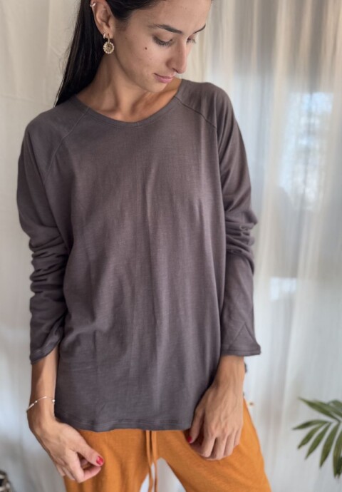 Camiseta clásica de bambú Gris topo