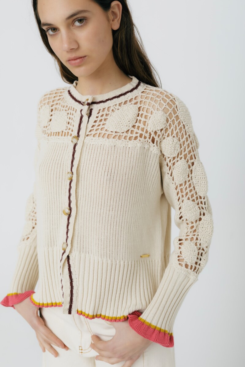 CARDIGAN CUTE COTTON Crudo