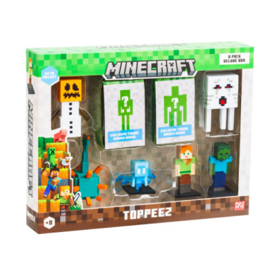 MINECRAFT Figuras Pack x8 Golem de Nieve Toppeez MINECRAFT Figuras Pack x8 Golem de Nieve Toppeez