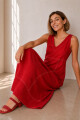 VESTIDO LINO VIVI ROJO