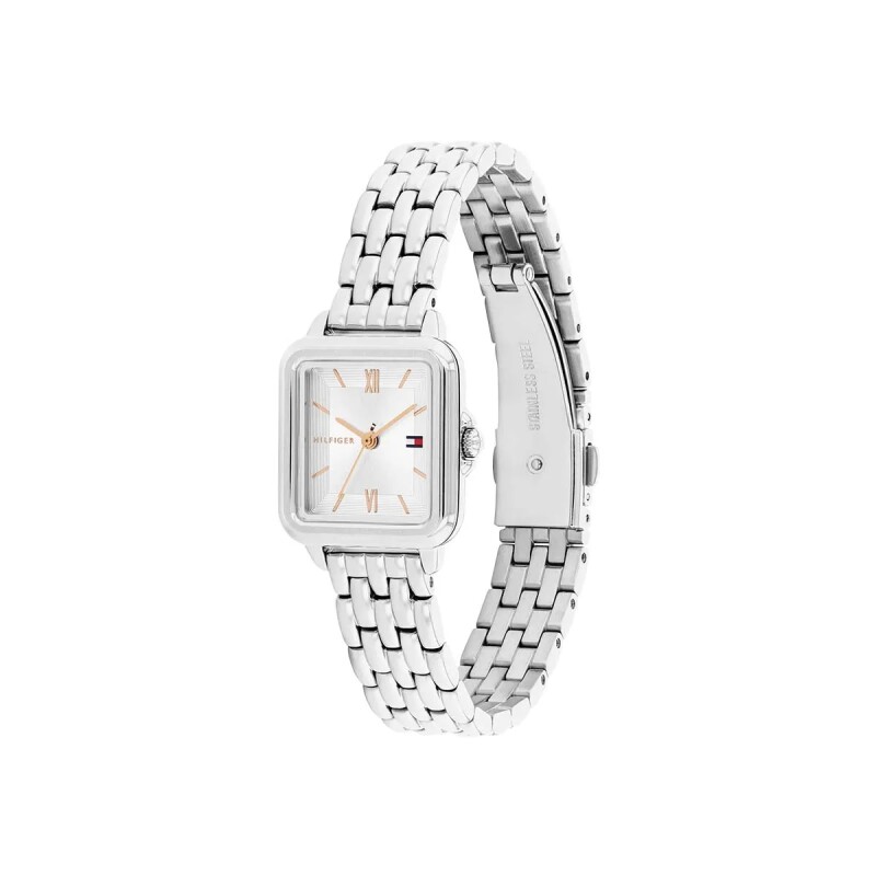 Reloj Tommy Hilfiger 1782830 para dama con correa de acero Plateado