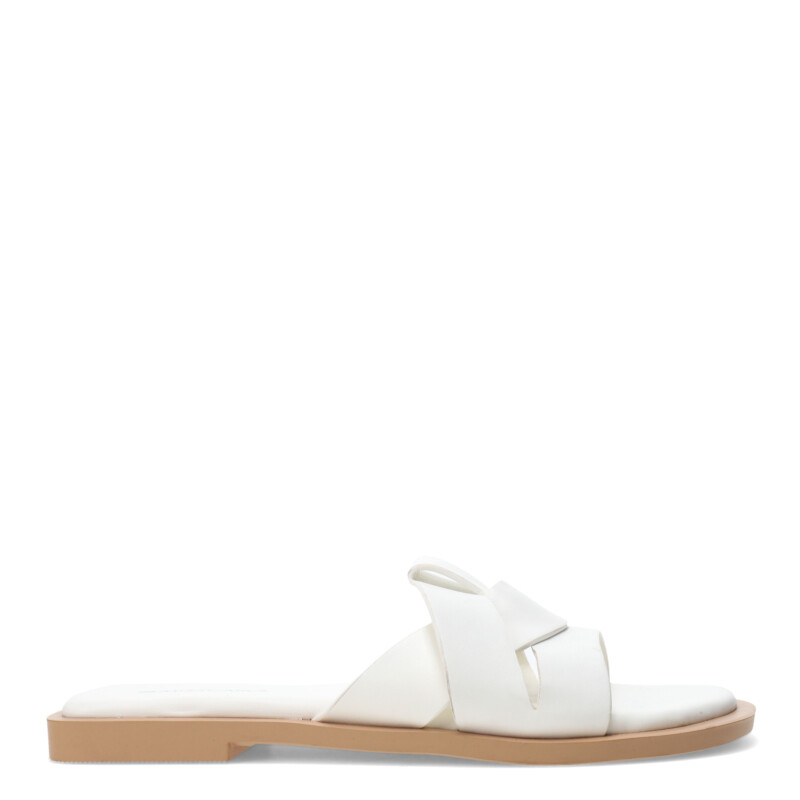 Sandalia de Mujer Miss Carol NOXI chata estilo flat Blanco