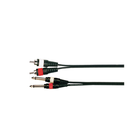 Cable Adaptador Soundking Bb3162m 2xrca+2x6,3m 2m Cable Adaptador Soundking Bb3162m 2xrca+2x6,3m 2m