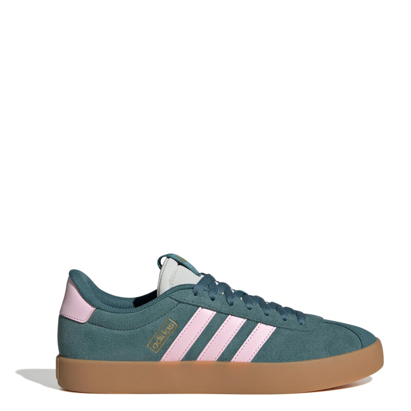 Championes Adidas VL Court 3.0 Femenino Verde - Rosado - Gris