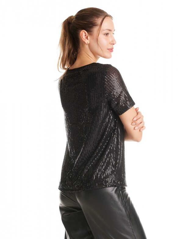 Blusa Lentejuelas NEGRO