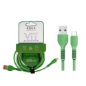 CABLE DE DATOS ROCA VIT USB a Tipo C 200cm 2.4A VERDE