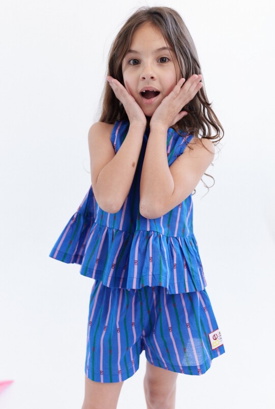 Blusa Rin Azul Rayado