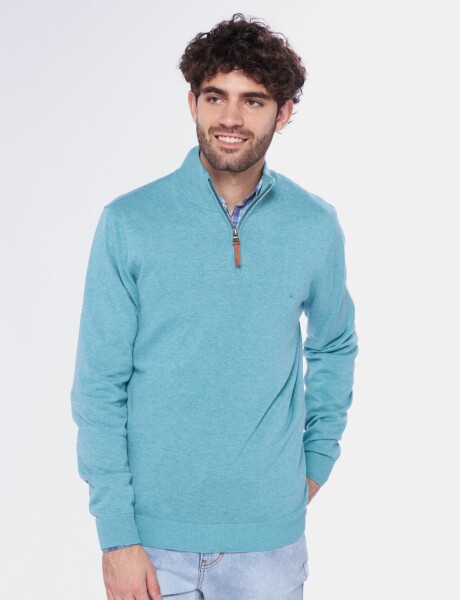 BUZO TEJIDO Verde agua