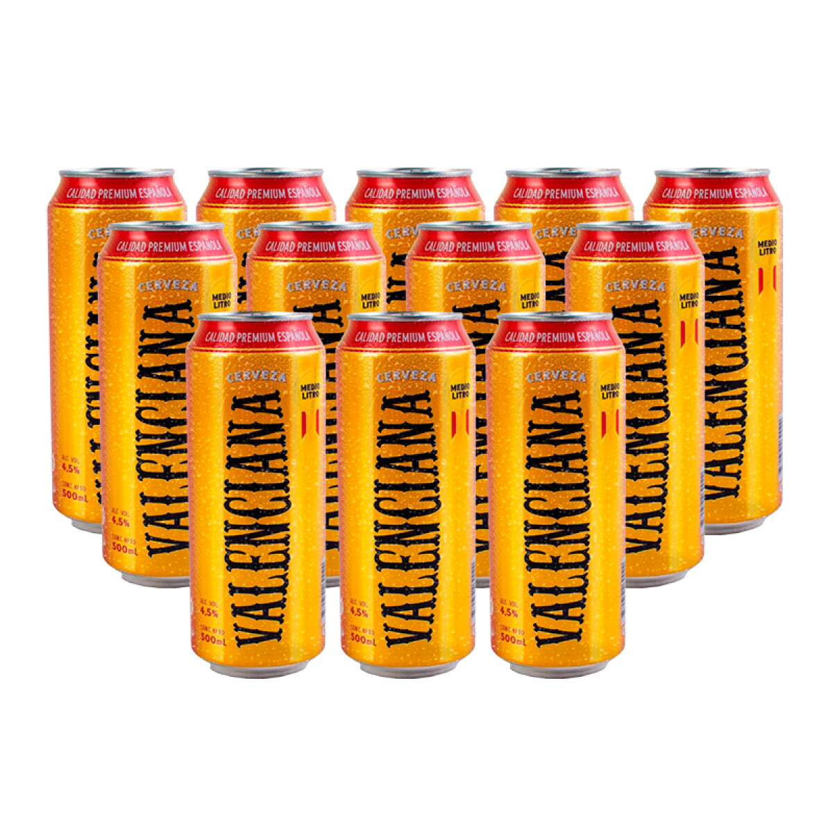 Cervezas VALENCIANA Lata 500ml - España - Pack x6u 