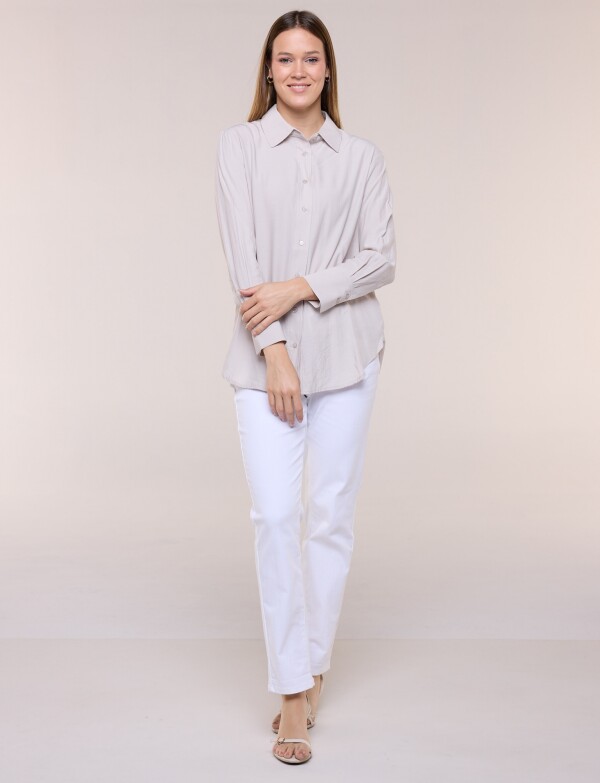 Camisa Casual BEIGE CLARO