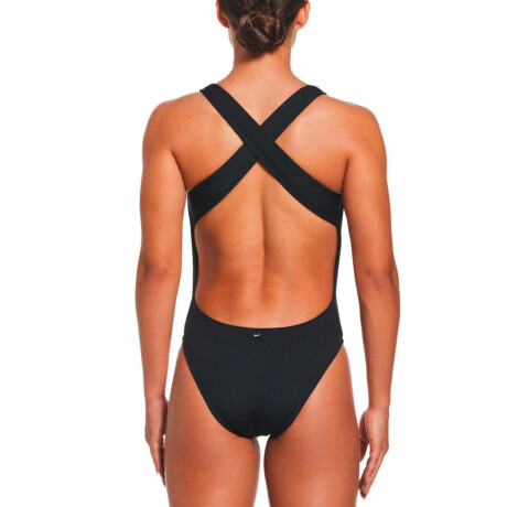 Traje de Baño Crossback One Piece de Niños Negro