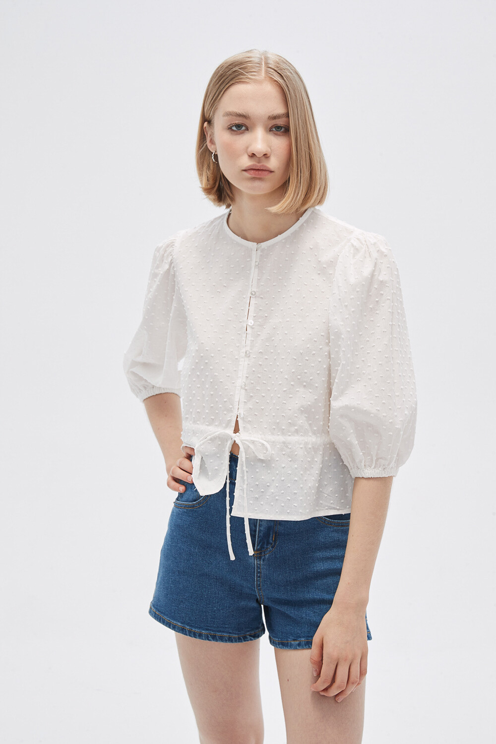 Blusa Goujer Marfil / Off White