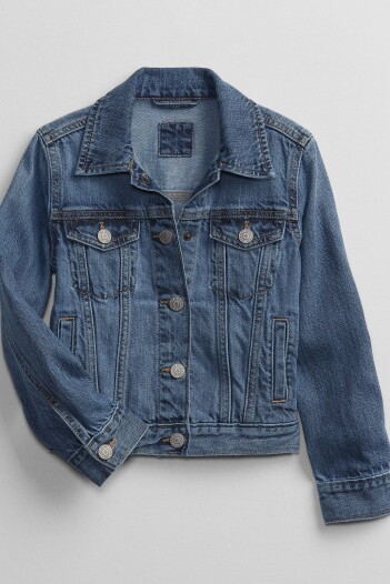 Campera De Jean Niña Medium Wash