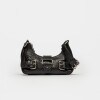 Mini Bag The Noisy Gang En Cuero Graneado Negro