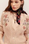 CARDIGAN AGNES EMBRO Crudo
