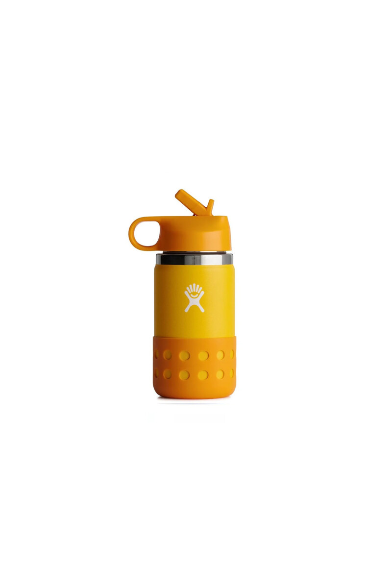 Botella 12 oz Wide Mouth Kids Straw Lid - Canary 