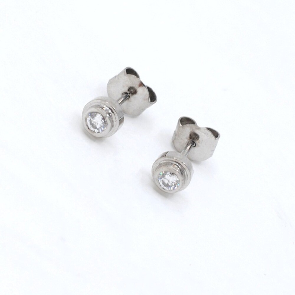 Caravanas En Oro 18K Y Brillantes Caravanas En Oro 18K Y Brillantes