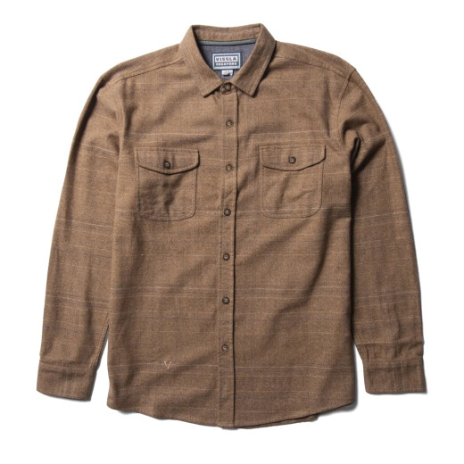 Camisa Vissla Creators Norte Eco Flannel Marrón Camisa Vissla Creators Norte Eco Flannel Marrón