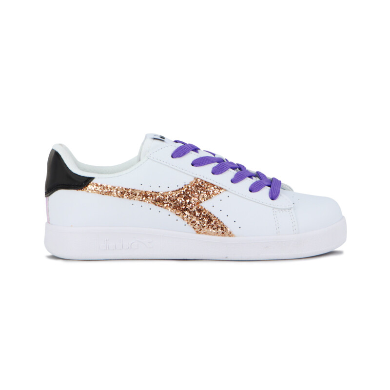Championes Mujer Diadora Knock On Blanco-Dorado