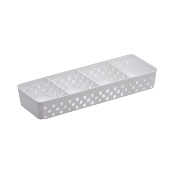 ORGANIZADORA BLANCA CON DIVISIONES QUADRATTA PARAMOUNT BLANCO