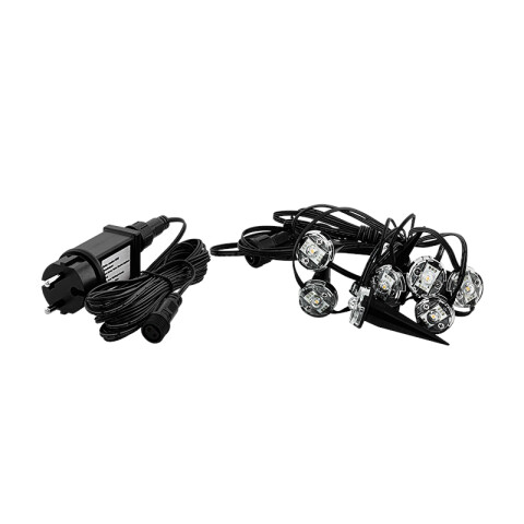 KIT 9PINCHOS LED C/CABLE 2,7W 3000K IP65 SPINETOLI EG3358