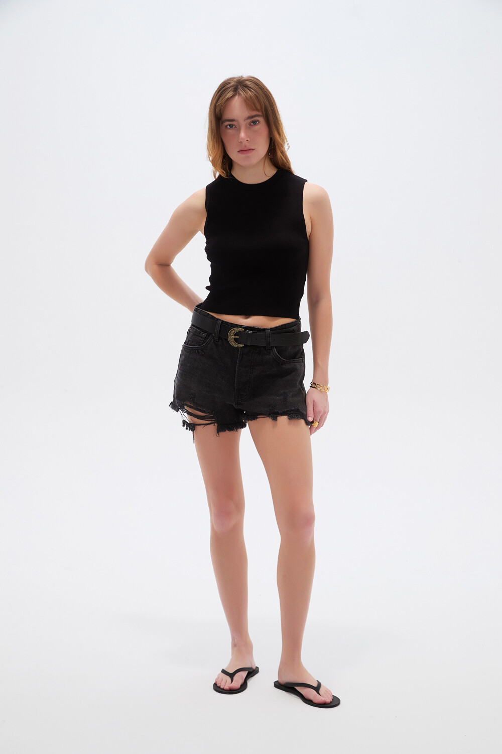 Short Celest Gris Oscuro