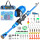Set Caña De Pesca Piraña Coast Infantil 1.20mts + Reel + Acces. Cpg008001