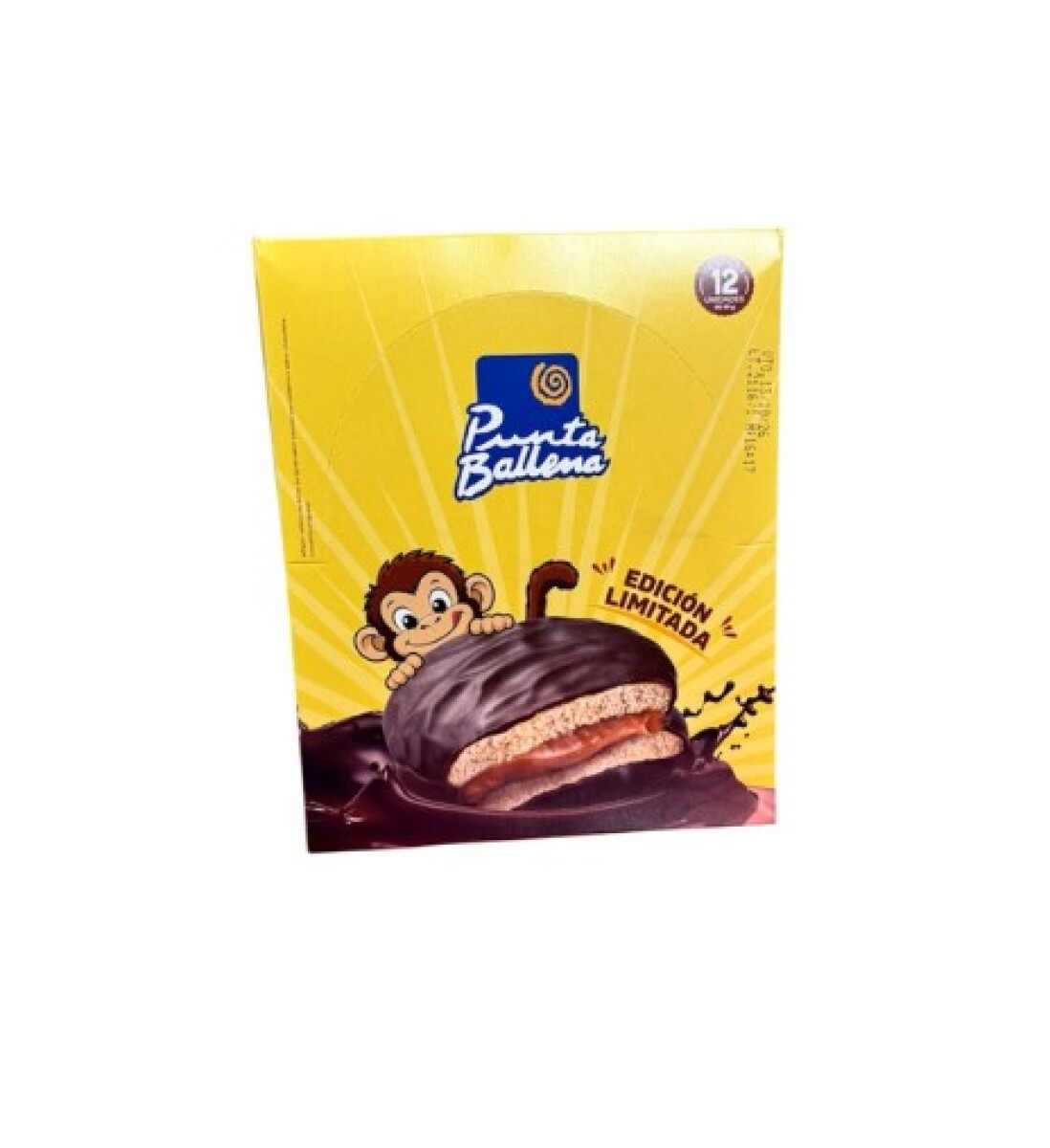 ALFAJOR PUNTA BALLENA PLAY BANANA X 12 48GRS (AMARILLO) 