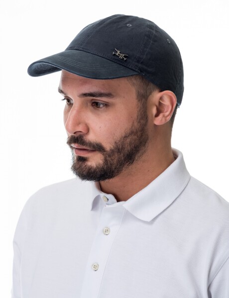 Gorro con Logo Metal Azul