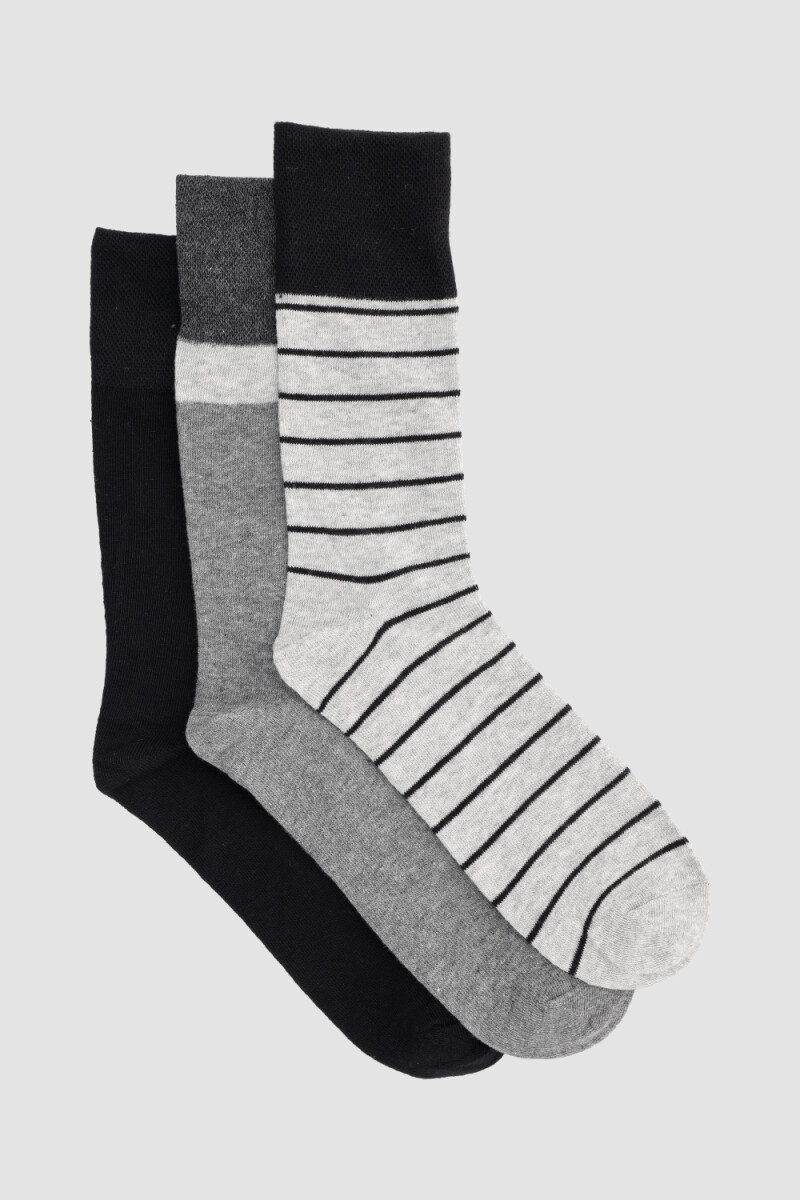 Pack x3 medias puño con sujecion suave Variante 28